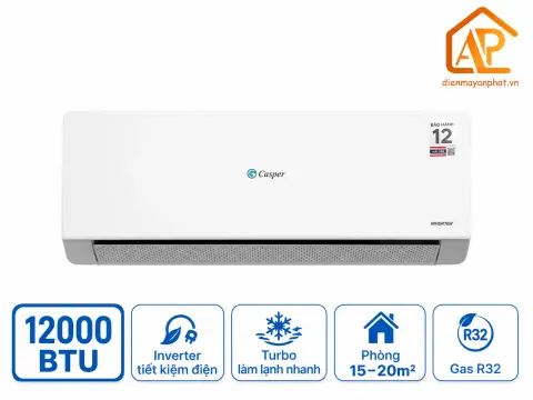 Điều hòa Casper Inverter 1 chiều 12000 BTU QC-12IU36A
