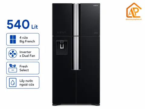 Tủ lạnh Hitachi Inverter 540 lít R-FW690PGV7X GBK