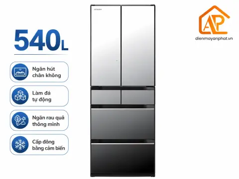 Tủ lạnh Hitachi Inverter 540 lít Multi Door R-HW540RV(X)
