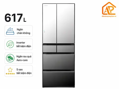 Tủ lạnh Hitachi Inverter 617 lít Multi Door R-HW620RV XK