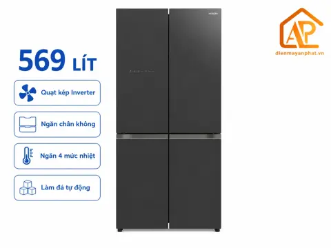 Tủ lạnh Hitachi Inverter 569 lít R-WB640VGV0 GMG
