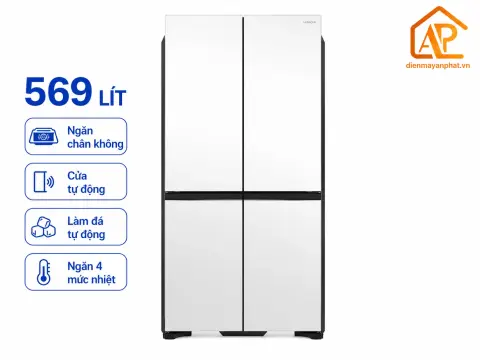 Tủ lạnh Hitachi Inverter 569 lít R-WB640VGV0X MGW