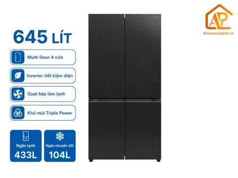 Tủ lạnh Hitachi Inverter 645 lít Multi Door R-WB700PGV4 GBK