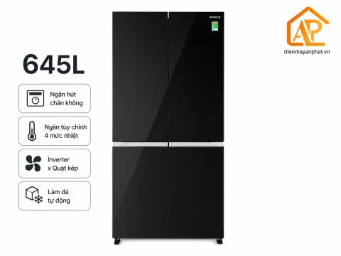 Tủ lạnh Hitachi Inverter 645 lít Multi Door R-WB700VGV4 GBK