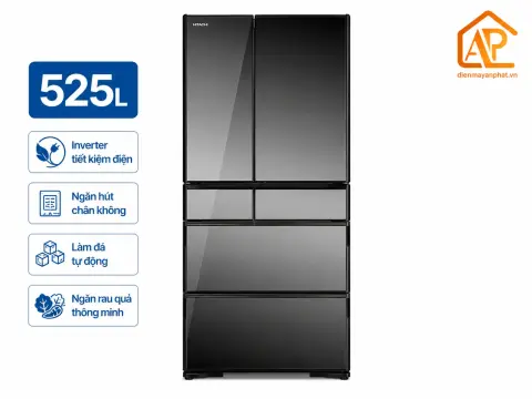 Tủ lạnh Hitachi Inverter 525 lít R-X670GV(X)