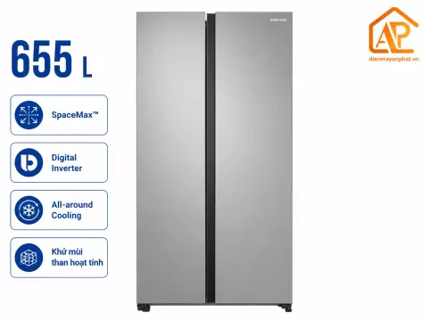 Tủ lạnh Samsung Inverter 655 lít RS62R5001M9