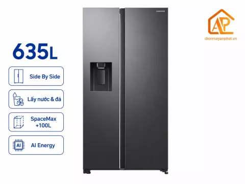 Tủ lạnh Samsung Side By Side Inverter 635 lít RS70F65K2FSV