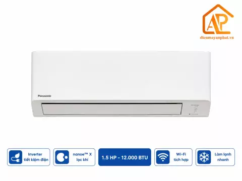 Điều hòa Panasonic 1 chiều 12000BTU inverter RU12AKH-8