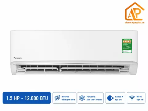 Điều hòa Panasonic 1 chiều Inverter 12000 BTU RU12CKH-8D