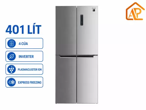 Tủ lạnh Sharp Inverter 401 lít Multi Door SJ-FXP480V-SL