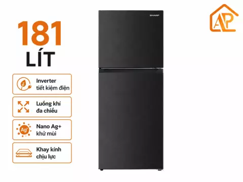 Tủ lạnh Sharp Inverter 181 lít SJ-X198V-DG