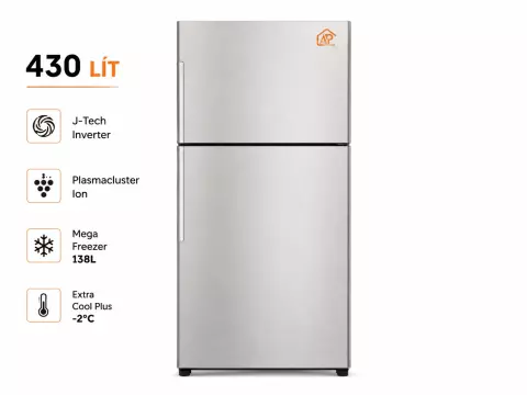 Tủ lạnh Sharp Inverter 430 lít SJ-XP470AE-SL