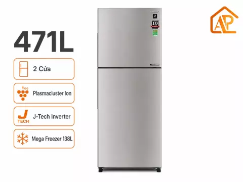 Tủ lạnh Sharp Inverter 471 lít SJ-XP500AE-SL
