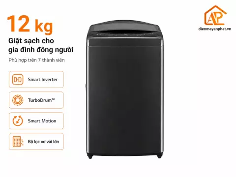 Máy giặt LG TurboDrum Inverter 12 kg T2512VBTB