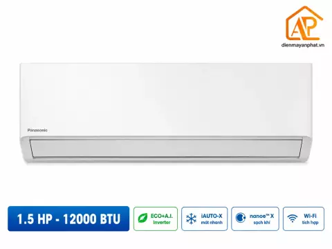 Điều hòa Panasonic Inverter 1 chiều 12000 BTU U12BKH-8
