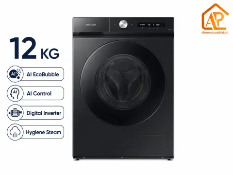 Máy giặt Samsung AI EcoBubble Inverter 12 kg WW12CG604DLBSV