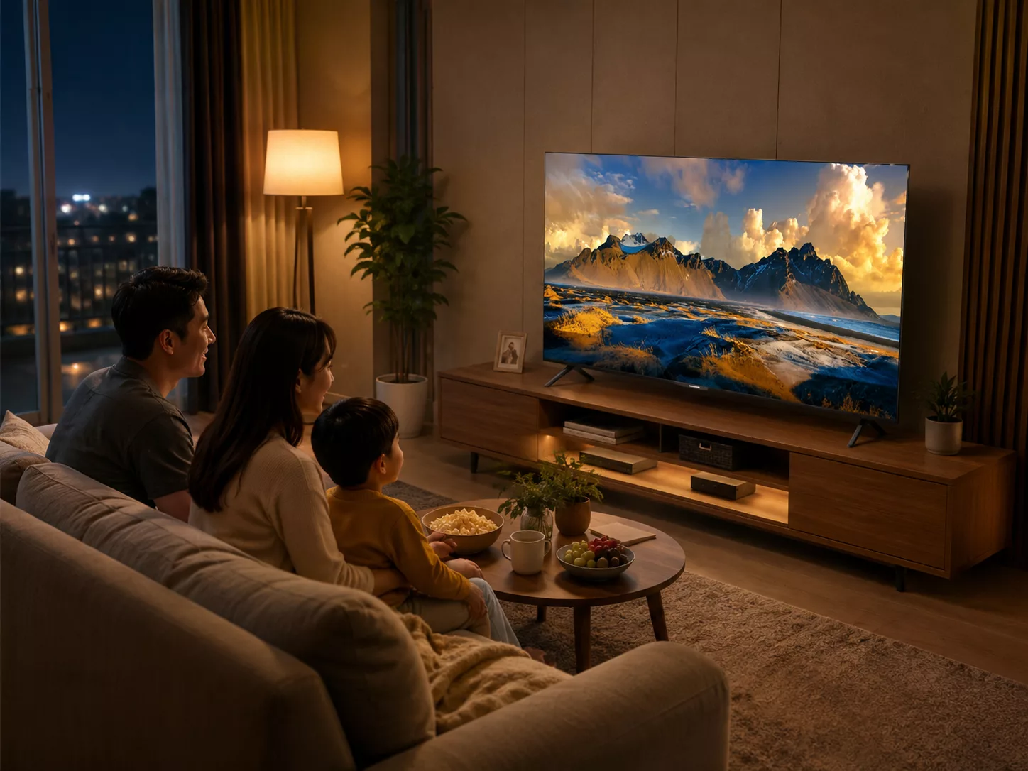 Tivi Coocaa 50 inch ph&ugrave; hợp căn hộ chung cư ph&ograve;ng kh&aacute;ch nhỏ ph&ograve;ng ngủ lớn