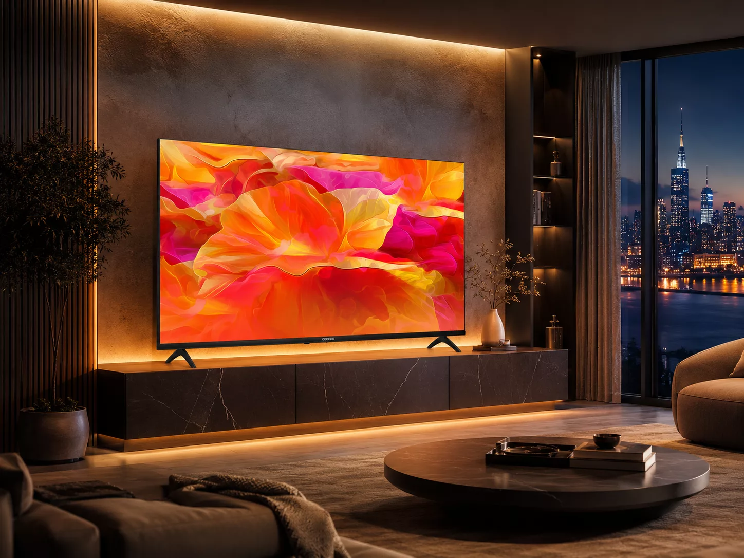 Tivi Coocaa 50 inch LED 4K UHD xem YouTube Netflix