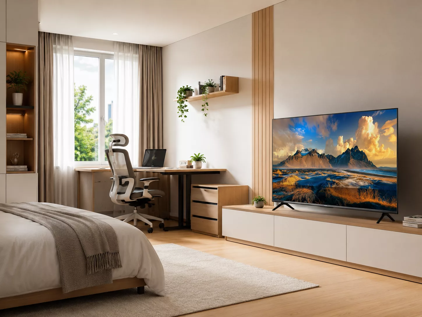 Lắp đặt Tivi Coocaa 55 inch treo tường ch&iacute;nh h&atilde;ng an to&agrave;n