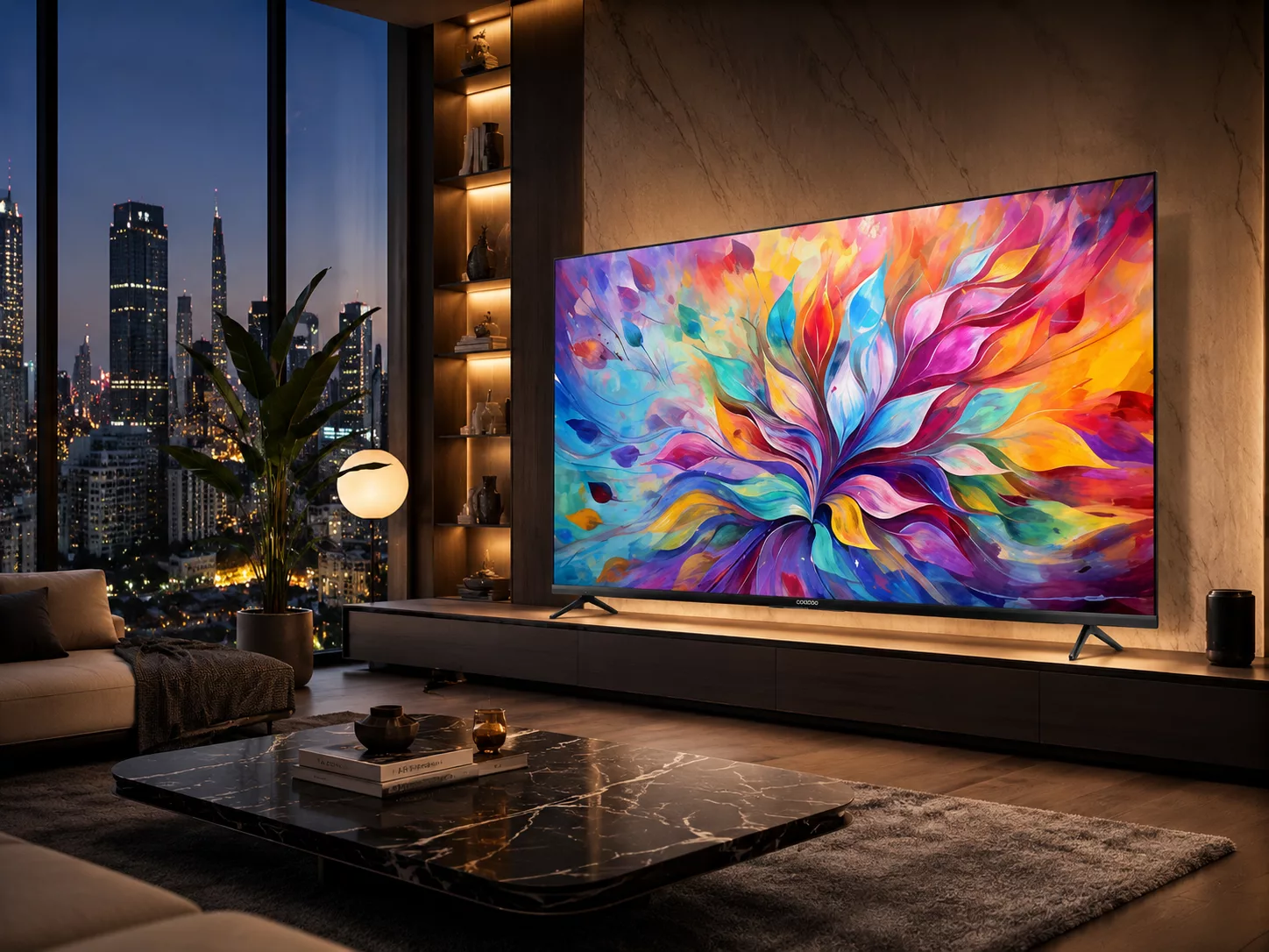 Tivi Coocaa 65 inch LED 4K UHD xem YouTube Netflix