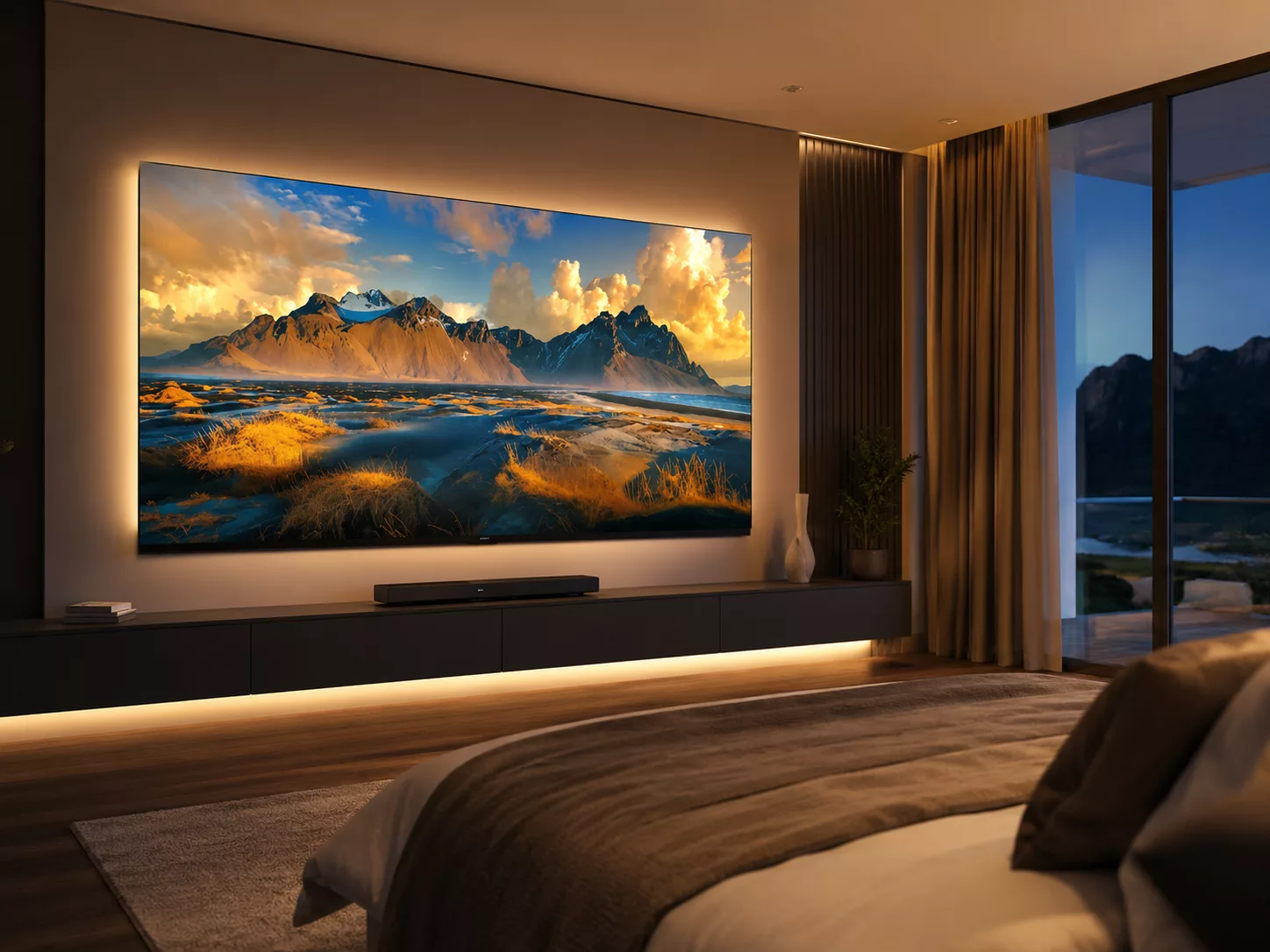Khoảng cách xem Tivi Coocaa 75 inch phù hợp diện tích phòng