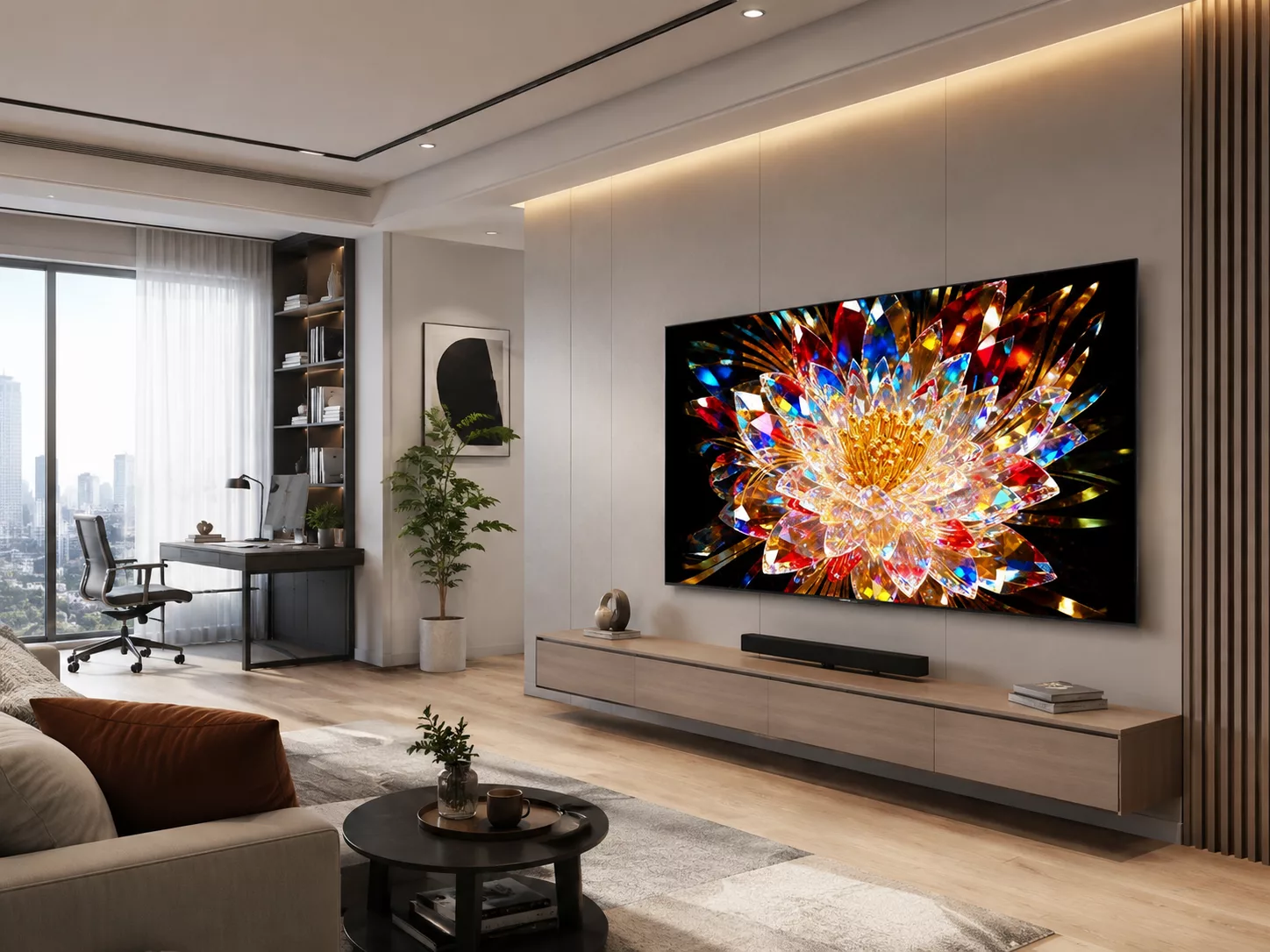 Tivi Coocaa 75 inch LED 4K UHD xem YouTube Netflix
