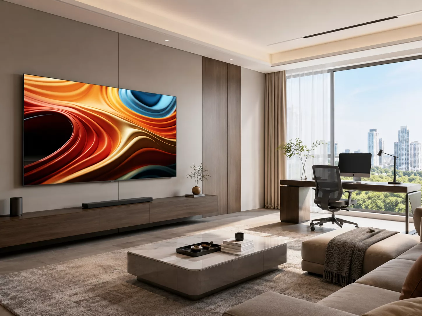 Tivi Coocaa 86 inch phù hợp căn hộ cao cấp nhà phố biệt thự