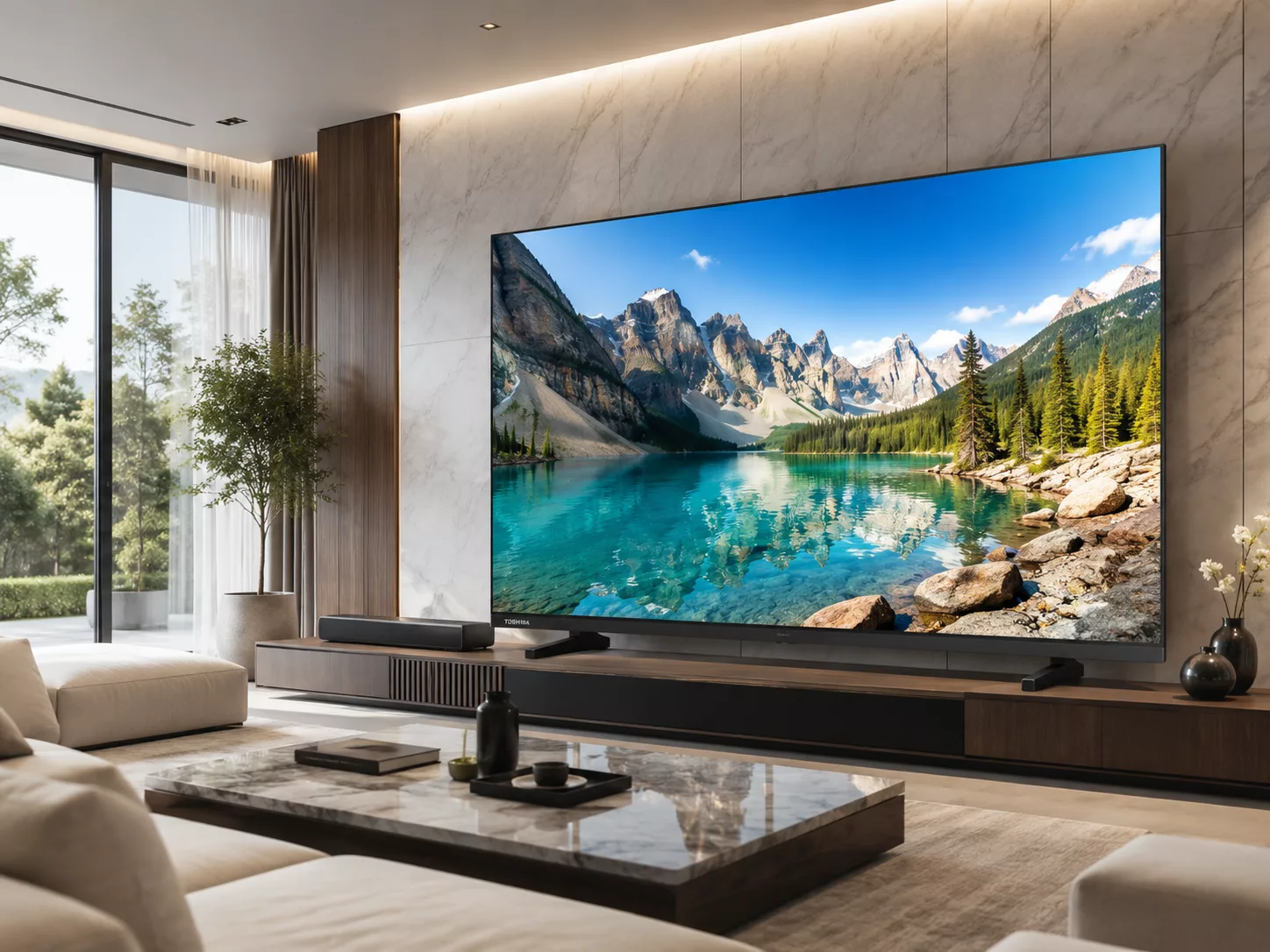 Lắp đặt Tivi Toshiba 100 inch treo tường chính hãng an toàn chuyên nghiệp