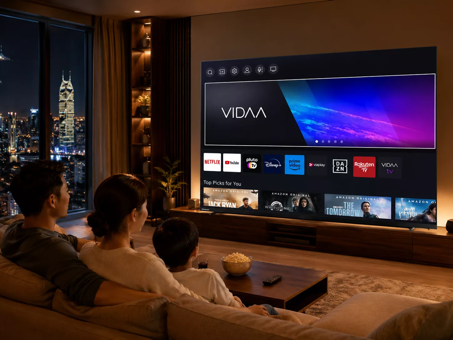 Google Tivi Toshiba 100 inch Android TV VIDAA điều khiển giọng nói