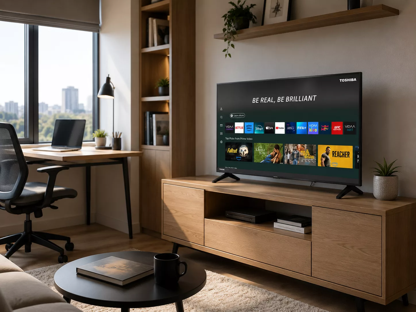 Tivi Toshiba 32 inch LED HD Full HD xem YouTube Netflix
