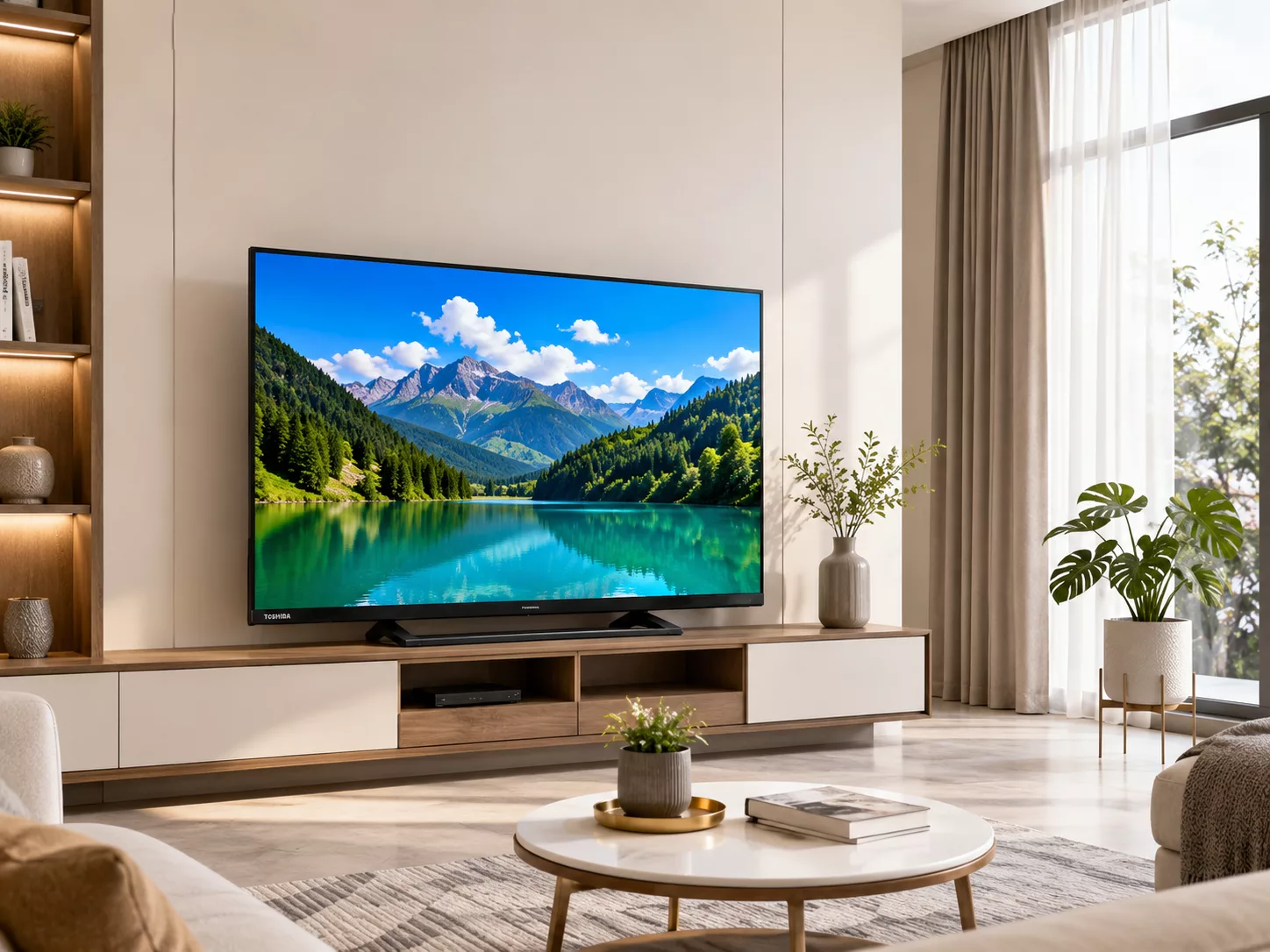Lắp đặt Tivi Toshiba 50 inch treo tường ch&iacute;nh h&atilde;ng an to&agrave;n