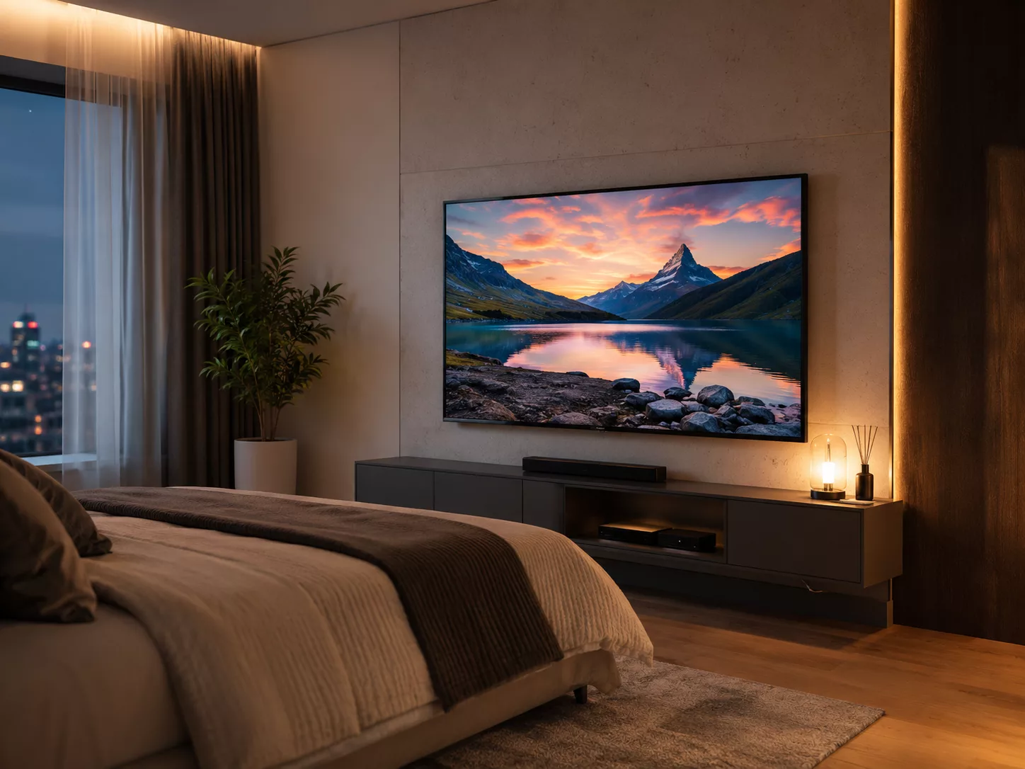 Khoảng c&aacute;ch xem Tivi Toshiba 50 inch ph&ugrave; hợp diện t&iacute;ch ph&ograve;ng