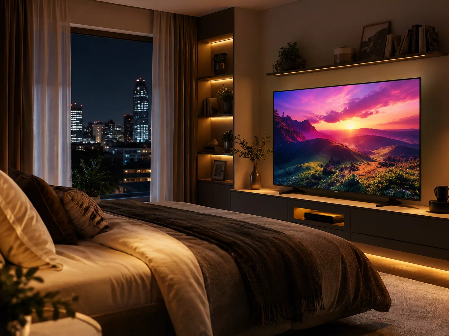 Khoảng c&aacute;ch xem Tivi Toshiba 55 inch ph&ugrave; hợp diện t&iacute;ch ph&ograve;ng