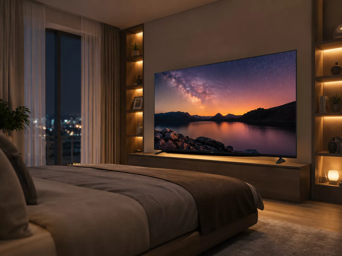 Khoảng c&aacute;ch xem Tivi Toshiba 65 inch ph&ugrave; hợp diện t&iacute;ch ph&ograve;ng