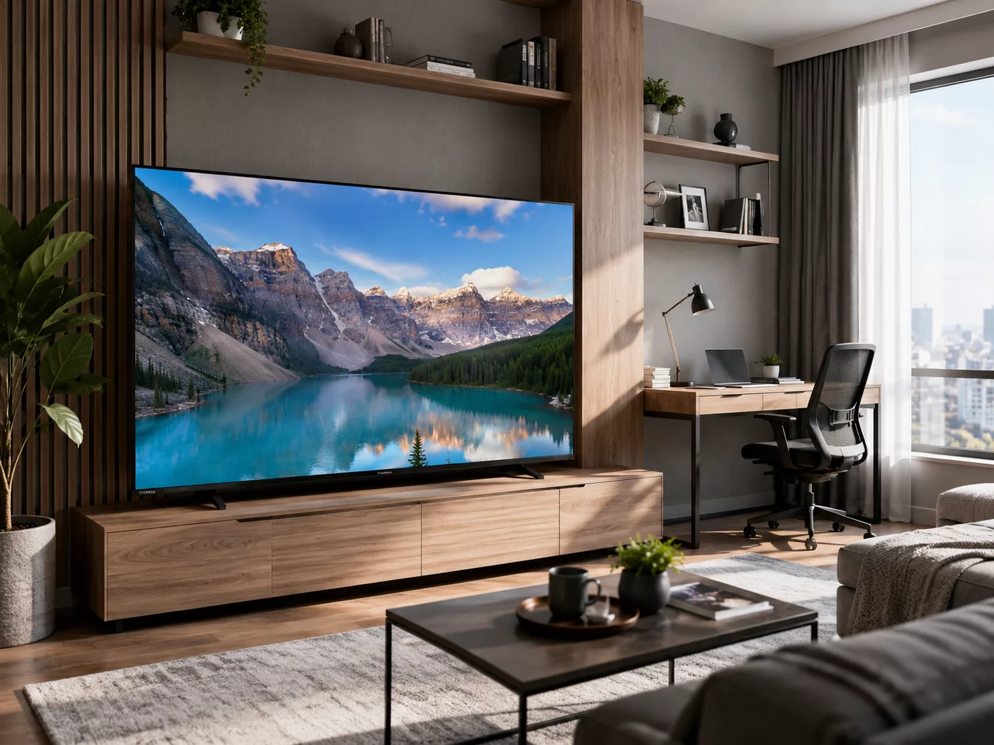 Tivi Toshiba 65 inch LED QLED Mini LED 4K UHD xem YouTube Netflix