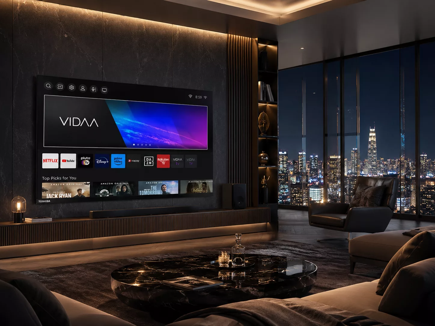 Tivi Toshiba 75 inch phù hợp căn hộ cao cấp nhà phố biệt thự