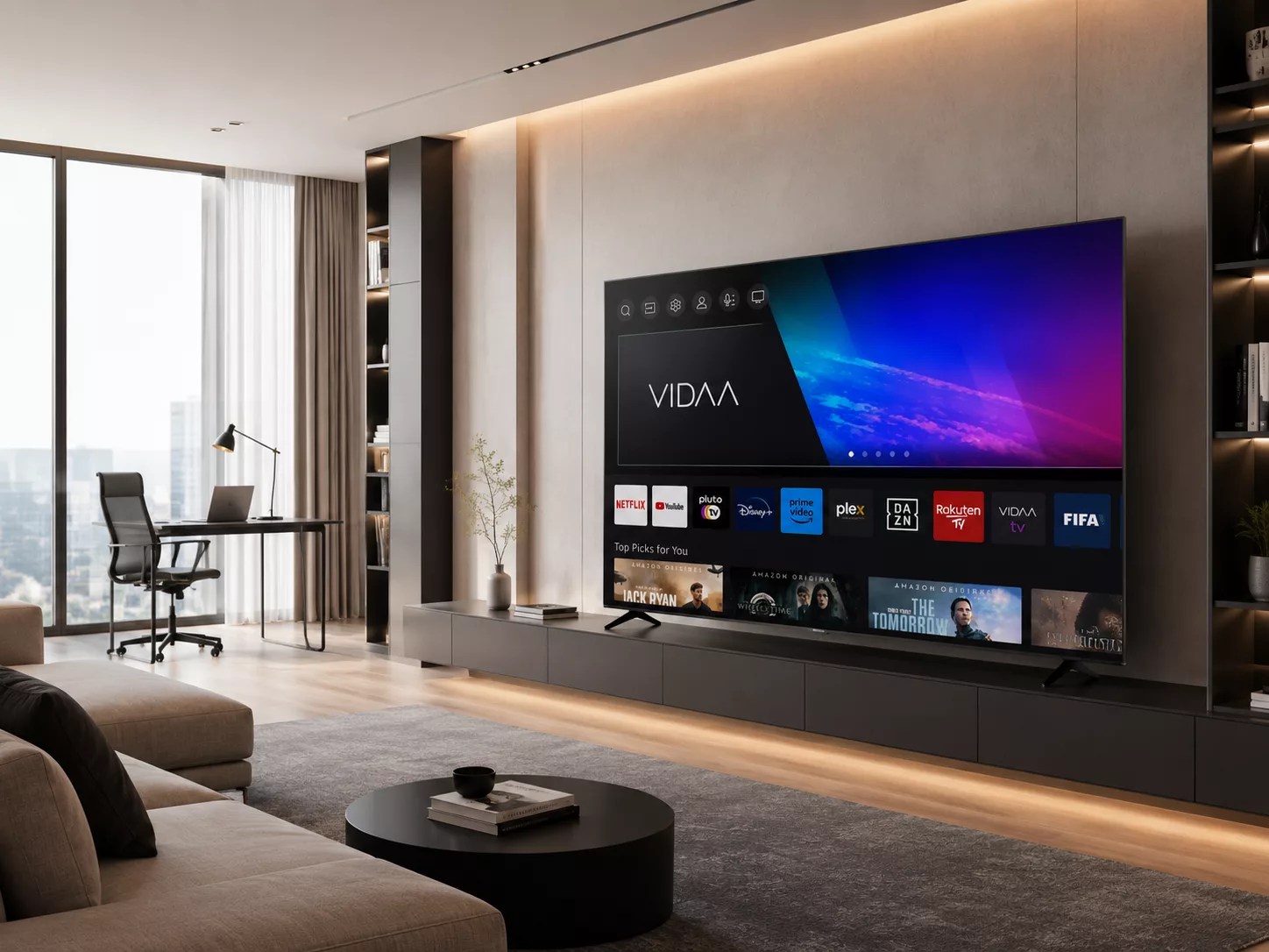 Tivi Toshiba 85 inch LED QLED Mini LED 4K UHD hình ảnh sắc nét