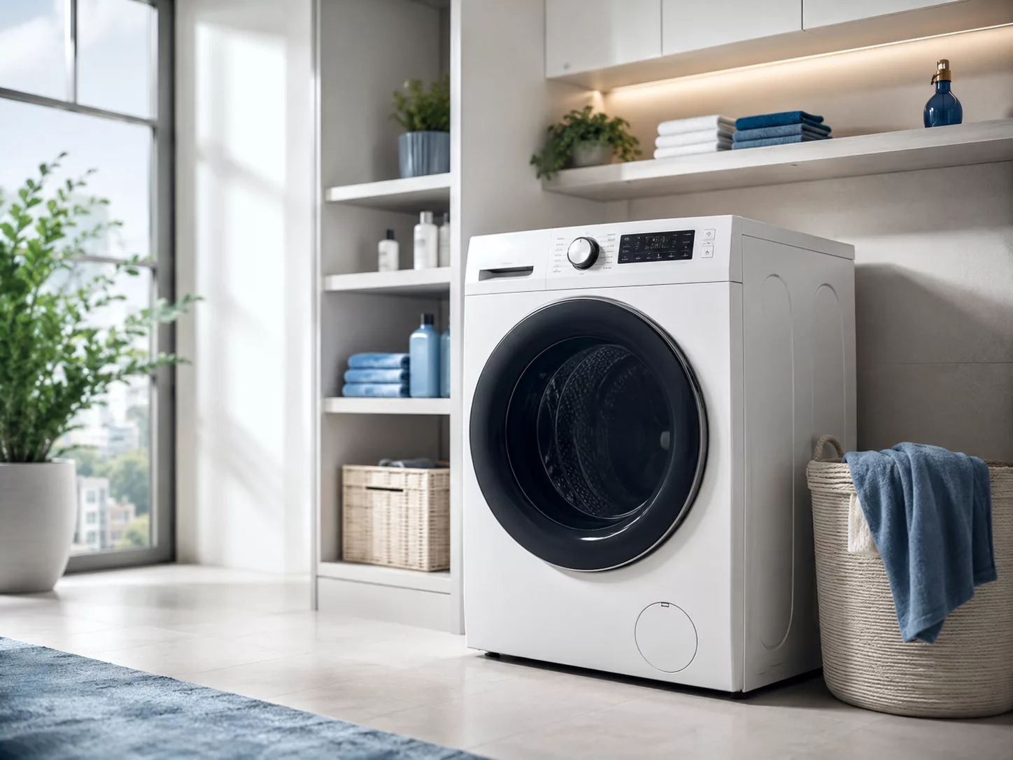 M&aacute;y giặt cho chung cư nh&agrave; phố ph&ograve;ng giặt ban c&ocirc;ng gia đ&igrave;nh