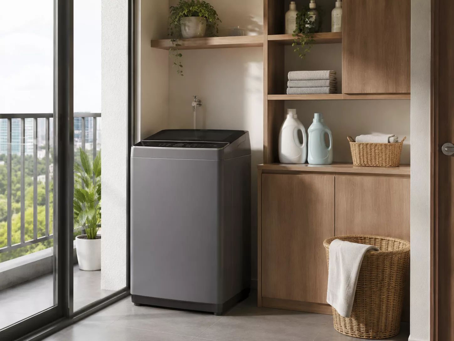 Chọn khối lượng máy giặt Casper lồng đứng theo số người dùng gia đình