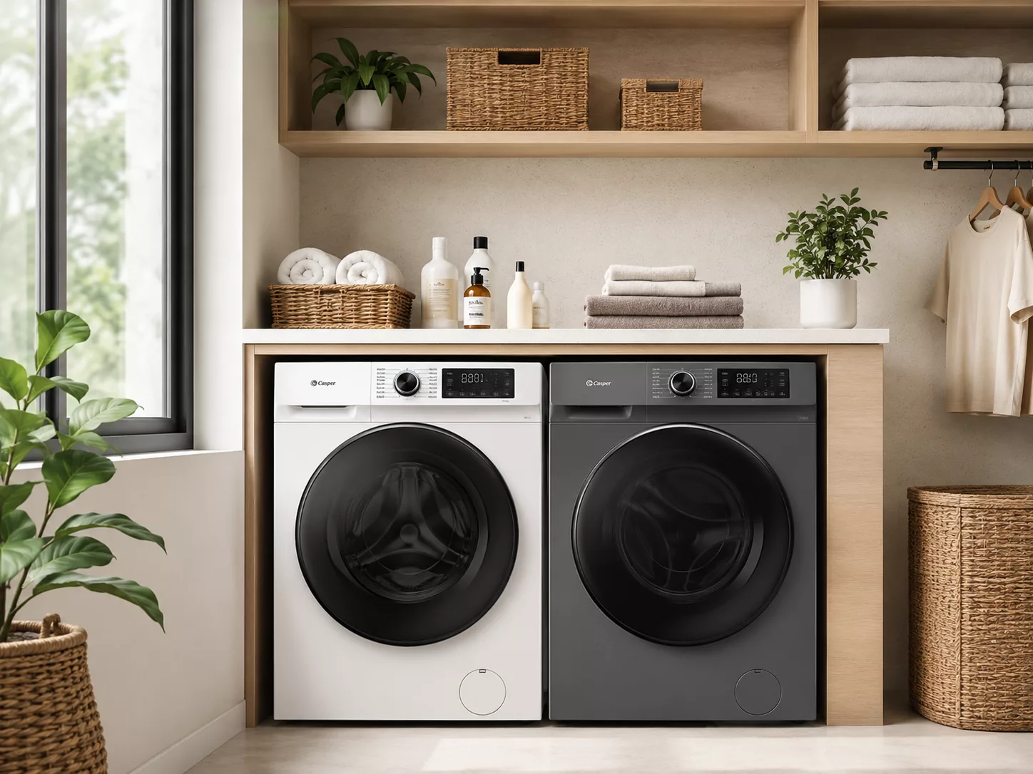 Chọn khối lượng máy giặt Casper lồng ngang theo số người dùng gia đình