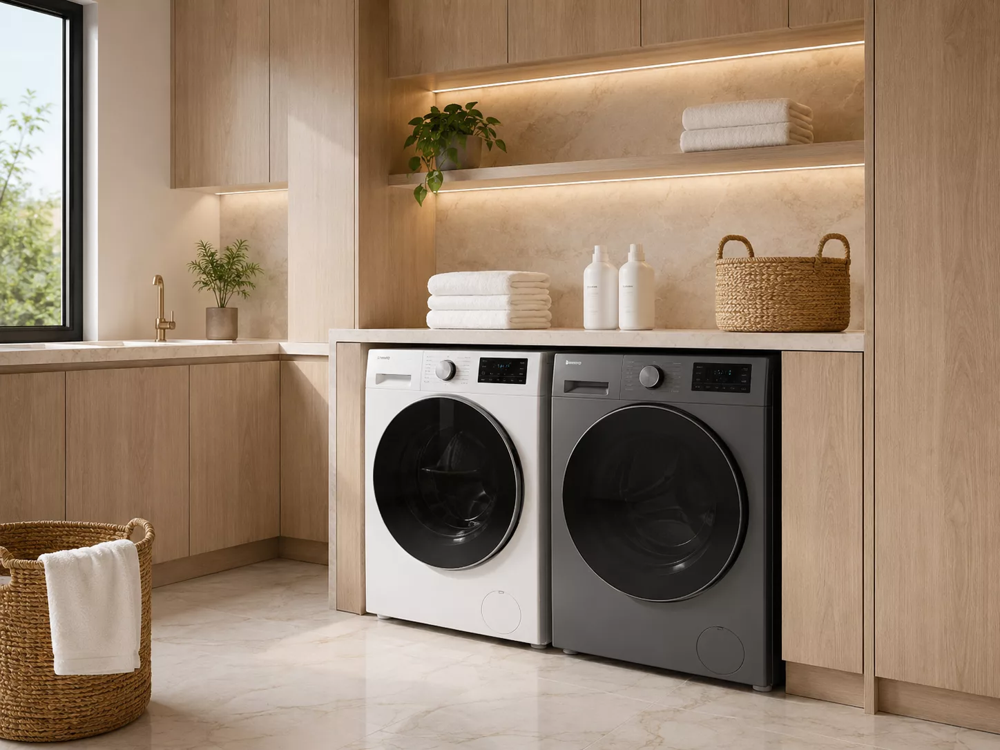 Máy giặt Casper lồng ngang ProWash Inverter giặt sạch bảo vệ sợi vải