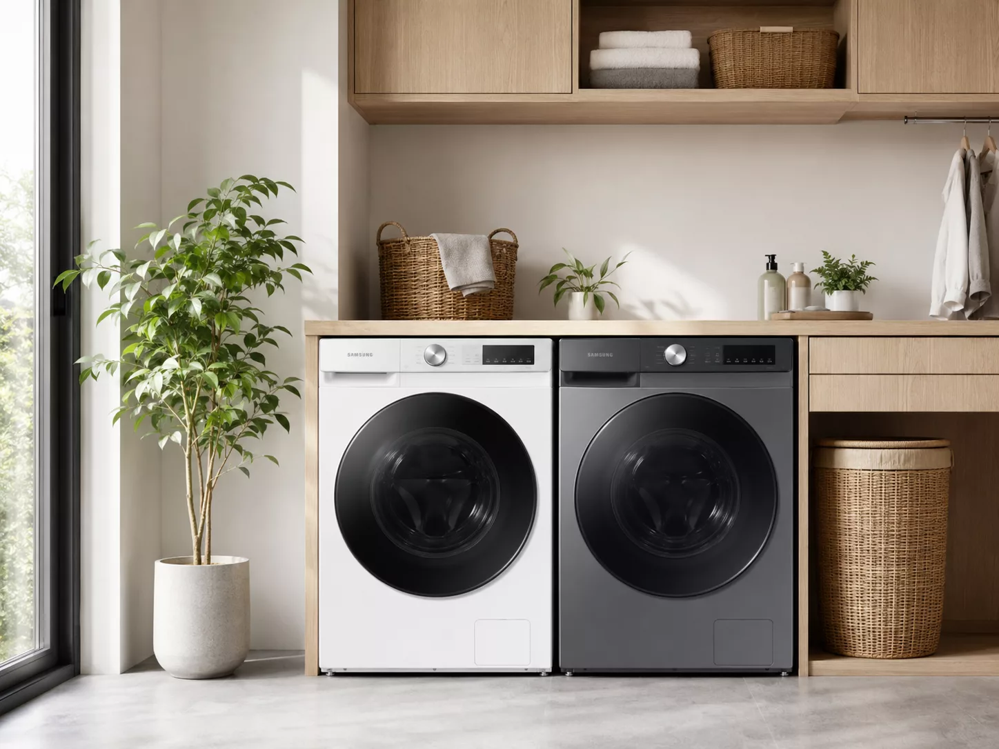 Chọn khối lượng m&aacute;y giặt sấy Samsung theo số người d&ugrave;ng v&agrave; nhu cầu sấy
