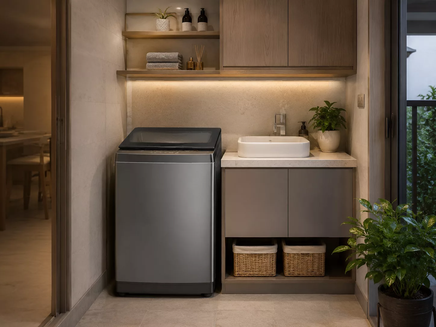 M&aacute;y giặt Toshiba lồng đứng Inverter khối lượng lớn