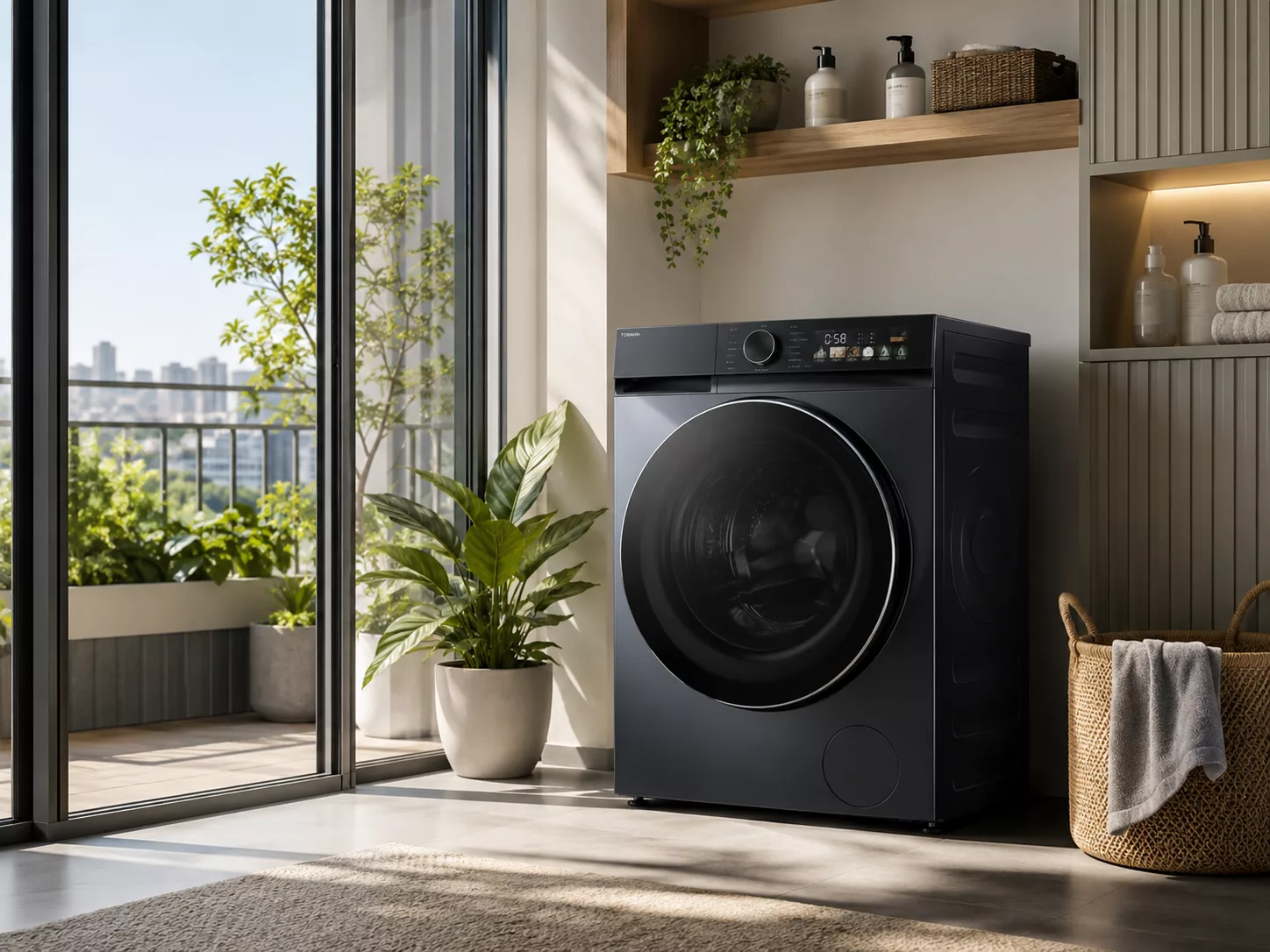 C&ocirc;ng nghệ UFB GreatWaves Great Steam tr&ecirc;n m&aacute;y giặt Toshiba lồng ngang