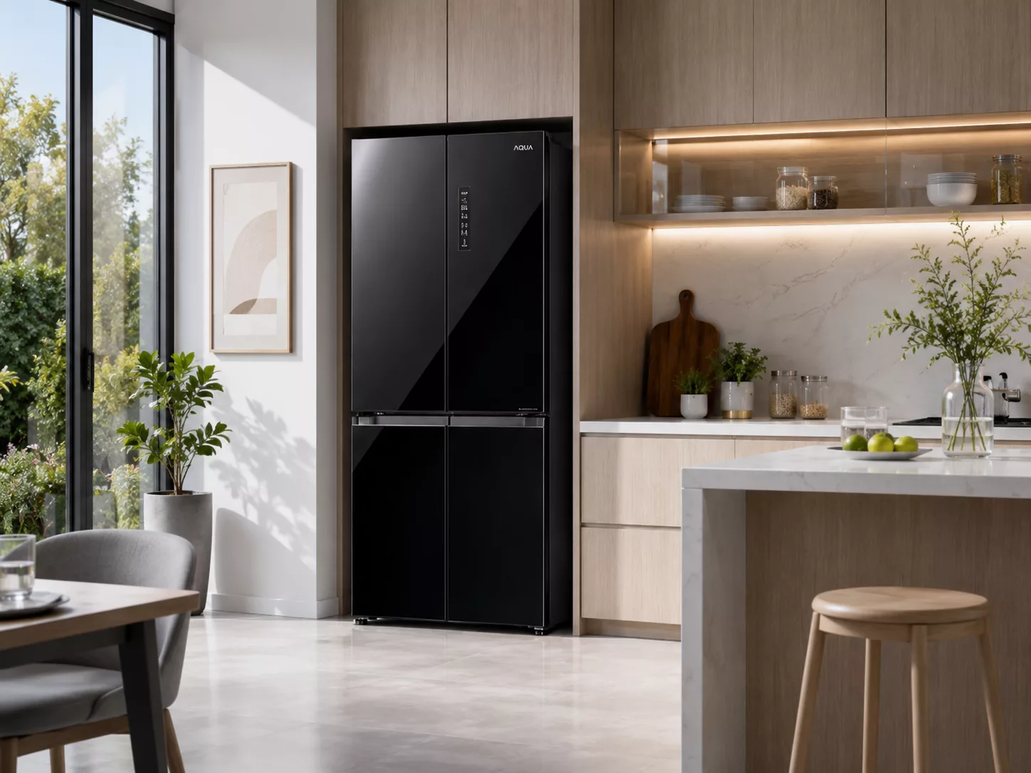 Tủ lạnh Aqua Multi Door Magic Room ngăn đông mềm làm đá tự động