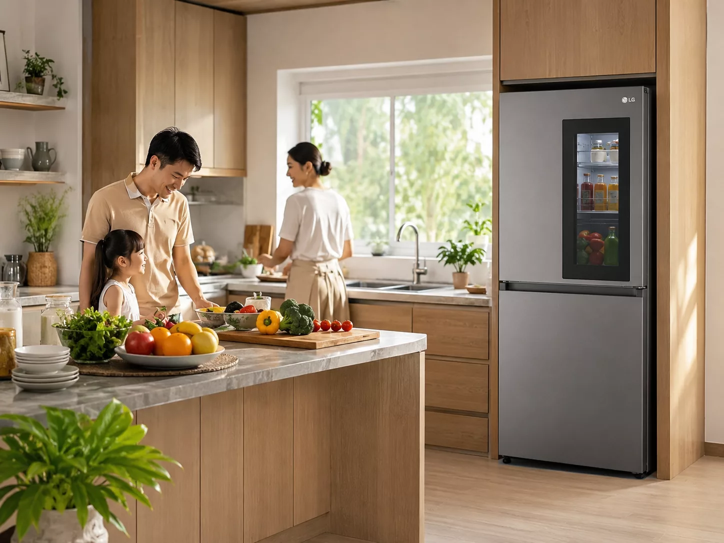 Tủ lạnh LG InstaView Side By Side Multi Door Door in Door dung t&iacute;ch lớn
