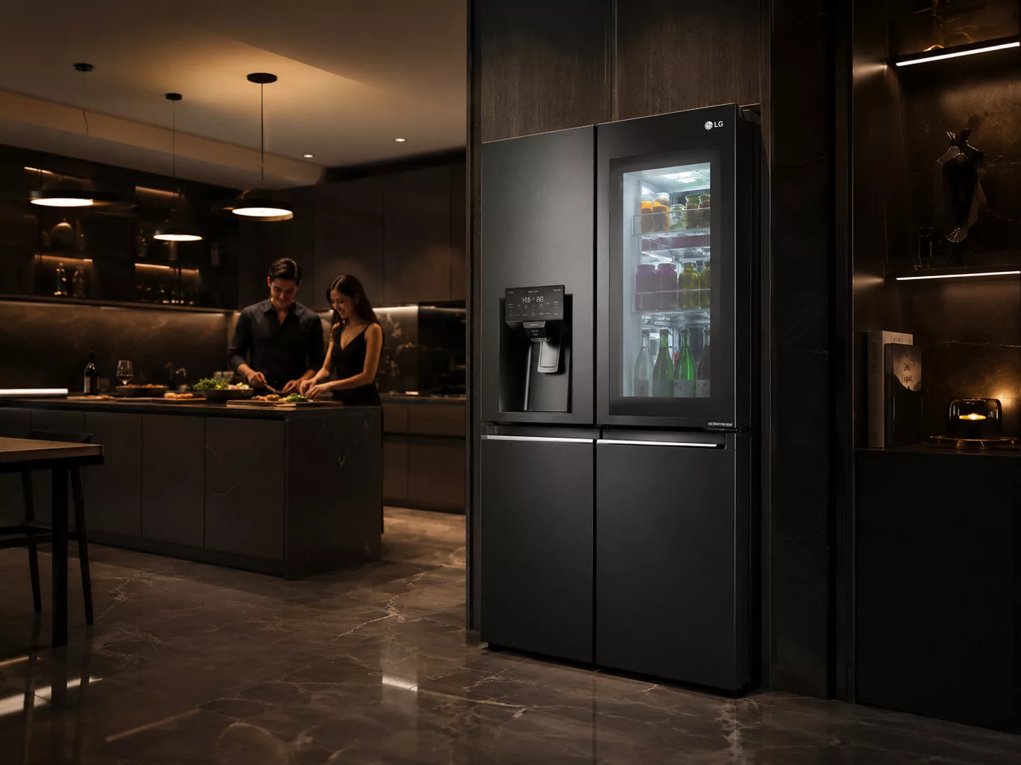 Tủ lạnh LG Inverter InstaView ch&iacute;nh h&atilde;ng cho bếp hiện đại