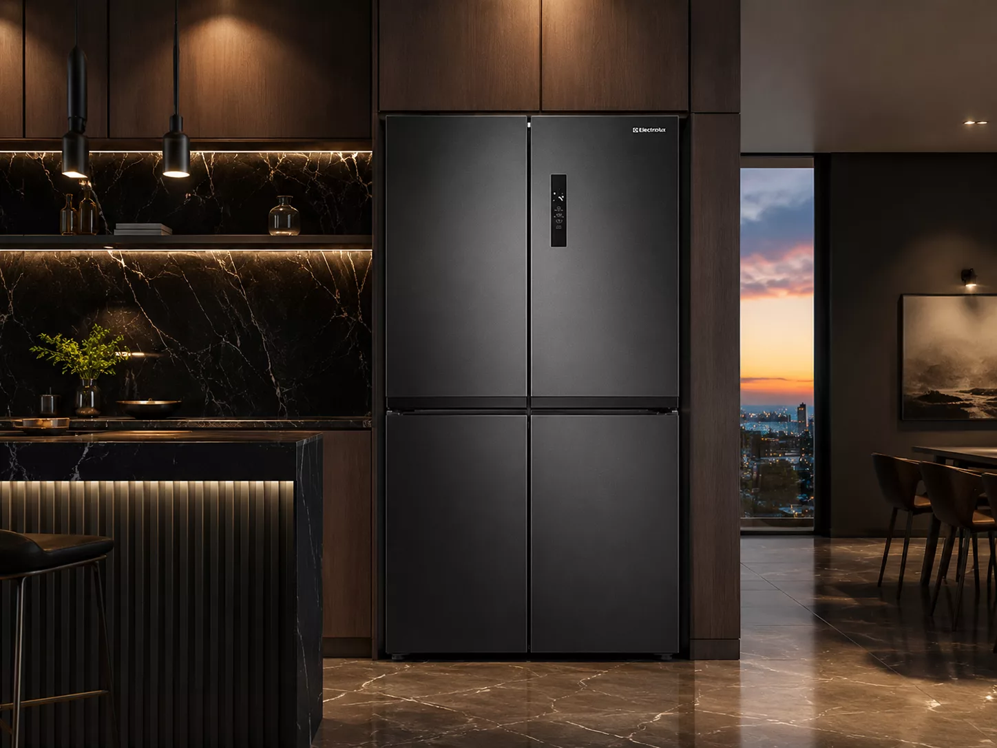 Tủ lạnh Electrolux cho căn hộ chung cư nh&agrave; phố bếp hiện đại