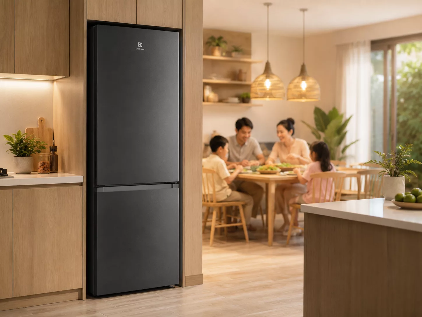 Tủ lạnh Electrolux Inverter 2 cánh 4 cánh ngăn đá trên ngăn đá dưới