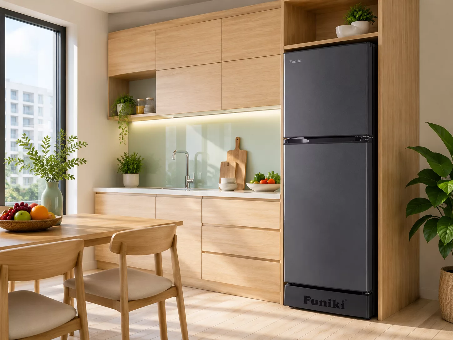 Chọn dung tích tủ lạnh Funiki Inverter theo số người dùng gia đình